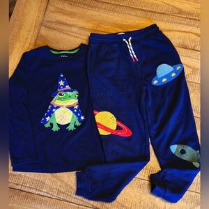 Mini Boden Navy Tee & Joggers